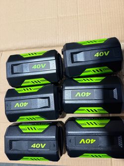 Ryobi 40V Battery。 6pack
