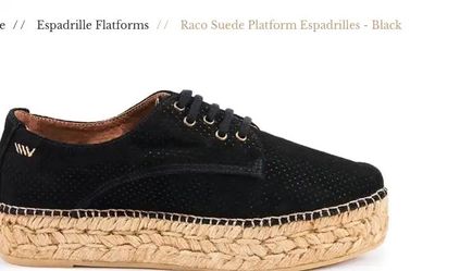 Viscata women's Raco Suede Platform Espadrilles brand new size 8