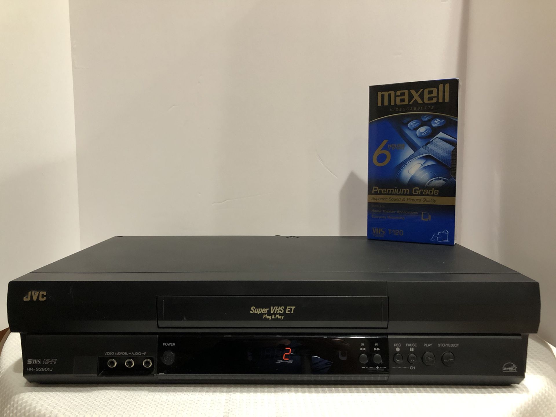JVC Super VHS ET VCR HR-S2901U Plug and Play *TESTED* Working No Remote
