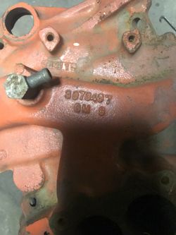 Sbc chevy intake manifold