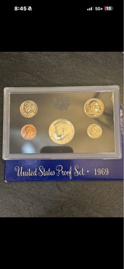 1969 United States Proof Set 40% Silver Kennedy