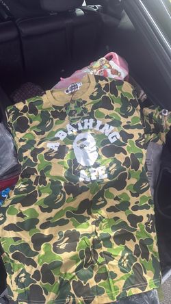 Bathing ape camo t shirt