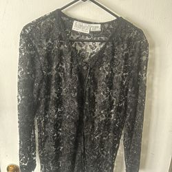 Black Lace Cardigan