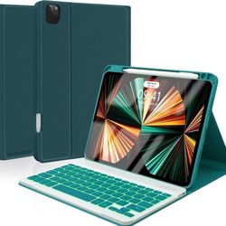 iPad Keyboard Case for 11" 2022/2021/2020/2018, 10.9 Inch Keyboard Case for Air 5/4th Generation 2022/2020, 11 Pro 4th/3rd/2nd/1st Gen Cover with Penc