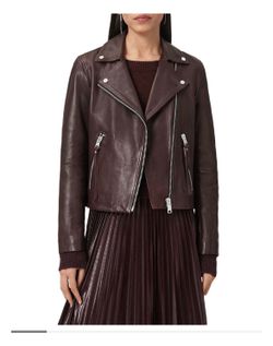 All Saints Dalby Leather Jacket