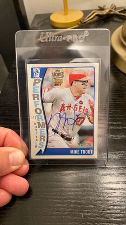 2014 Topps Heritage Mike Trout NAP-MT Mike trout (2017 Topps Archives Auto 1/1)