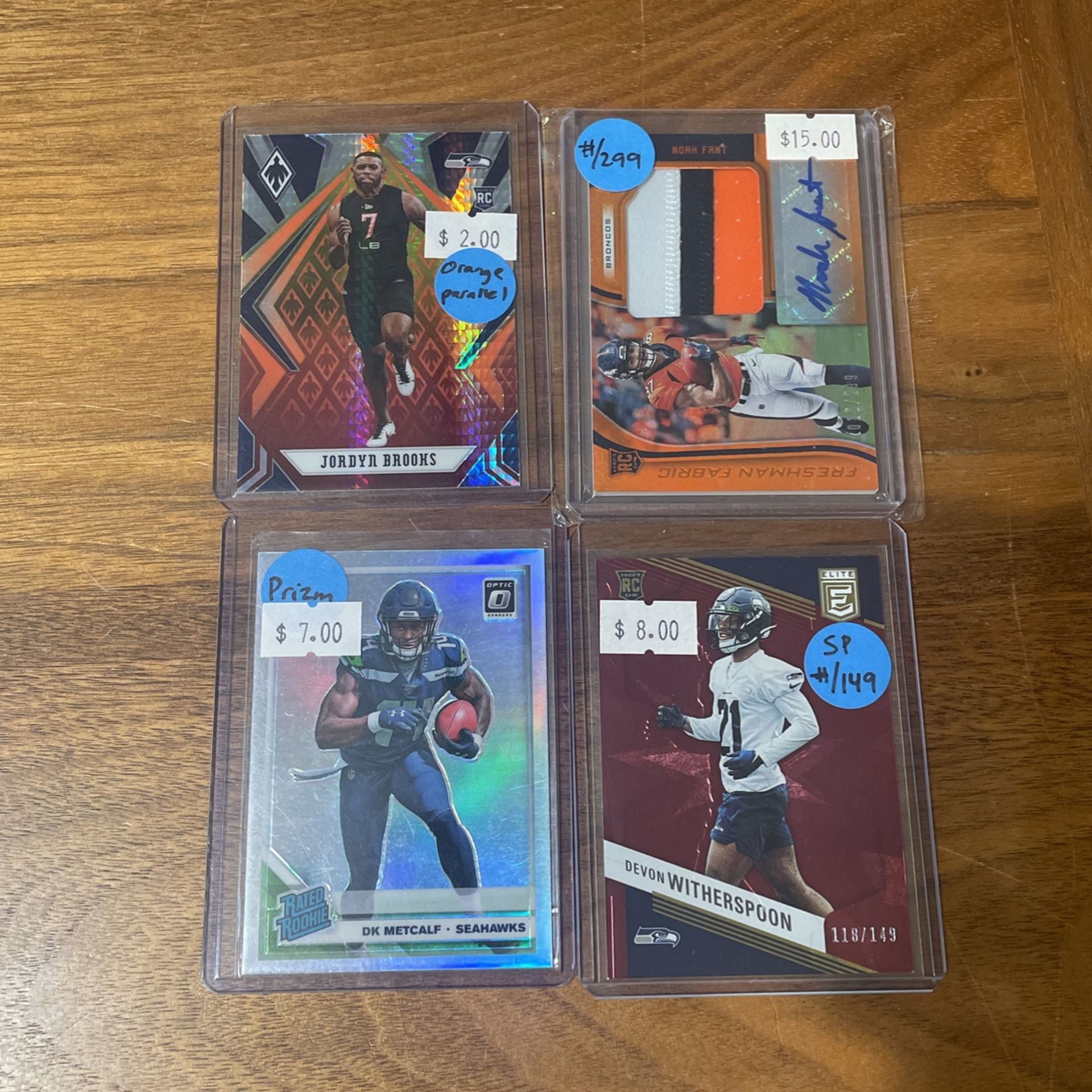 Seahawk parallel SP rookie lot