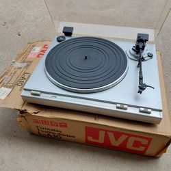 Vintage Jvc L-A10 vinyl Stereo Record Player With Orignial Box For Parts/repair