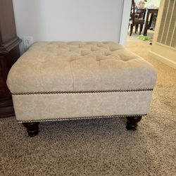 Cream Colored Ottoman