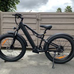 New! Electric Mountain bike, 750 Watt Bafang Motor, 14.5ah, Full Suspension, Red Or Black 