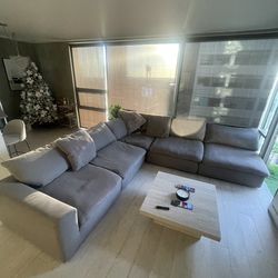 5 Piece Sectional Couch Gray $700. Similar to the cloud couch