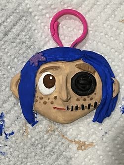Hand Made Coraline Keychain