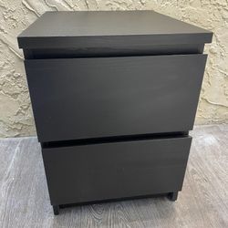 ONE BROWN 2-Drawer Nightstand - Local Delivery for a Fee - See My Other Items 😎