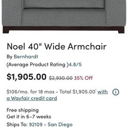Arm Chair Oversized 