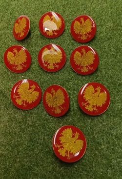 Vintage Polish Eagle pin Lot. (27)