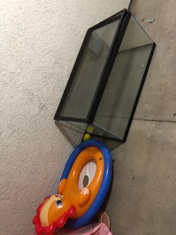 Glass Aquarium Tank with Black Frame