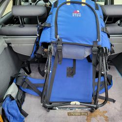 Hiking frame backpack to hold child