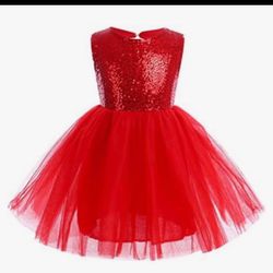 Red Sequin Baby Dress 18 Months 