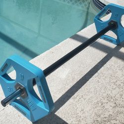 Pump Set / Weight Lifting Set - 45lb With Pair Of Plates And Barbell / Fitness Accessories / Weight Lifting / Home Gym