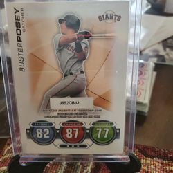 Buster Posey 2010 Topps Attax Rookie Baseball Card