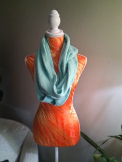 Blue Infinity 40 Inch Scarf