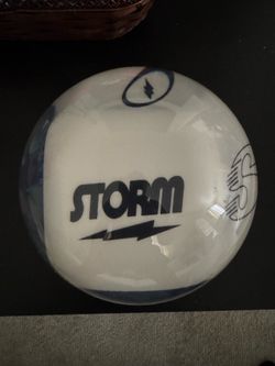 White Clear Storm Spare Bowling Ball NIB