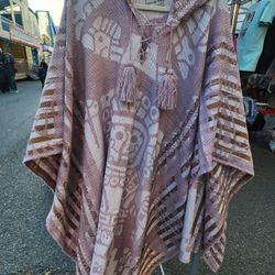 Peruvian Poncho Alpaca 100%