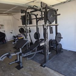 Smith Machine 2001 | Multi-Use Adj Bench | Gym Equipment | Fitness | Squat Rack | Excercise |🔴WEIGHTS AND BARBELL SOLD SEPARATELY 🔴 FREE DELIVERY 🚚