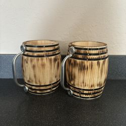 Custom Handmade Barrel Style Mugs