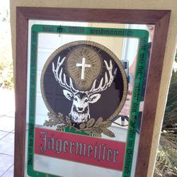 Vintage Jagermeister Mirror
