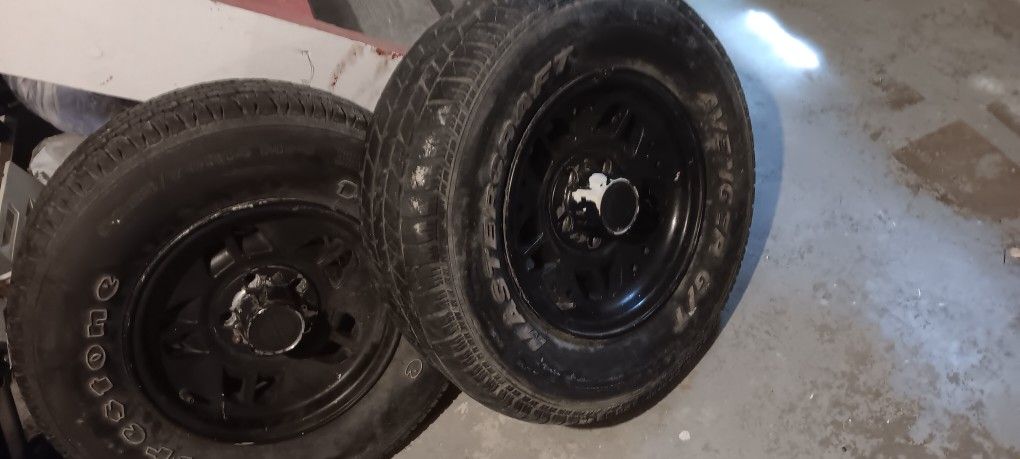Two Aluminum Ford Ranger 14" Tire Rims