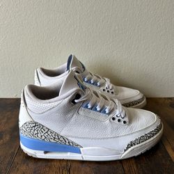Jordan 3 UNC (Size 9.5)