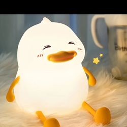 Night Light, Rechargeable, Silicon Material Can Be Squeezed, Mini Lamp, 3 Adjustable Light Setting 