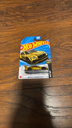Hot Wheels 2018 Bentley Continental GT3 Gold