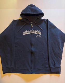San Diego Chargers Full Zip Hoodie Navy Blue Women’s Medium
