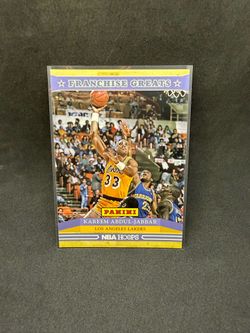 Kareem Abdul-Jabbar Panini NBA Hoops Franchise Greats Card