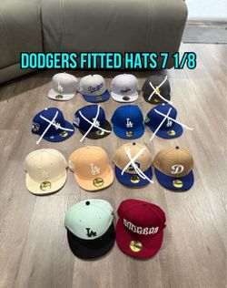 MLB new era Los Angeles dodgers 59fifty fitted hats size 7 1/8