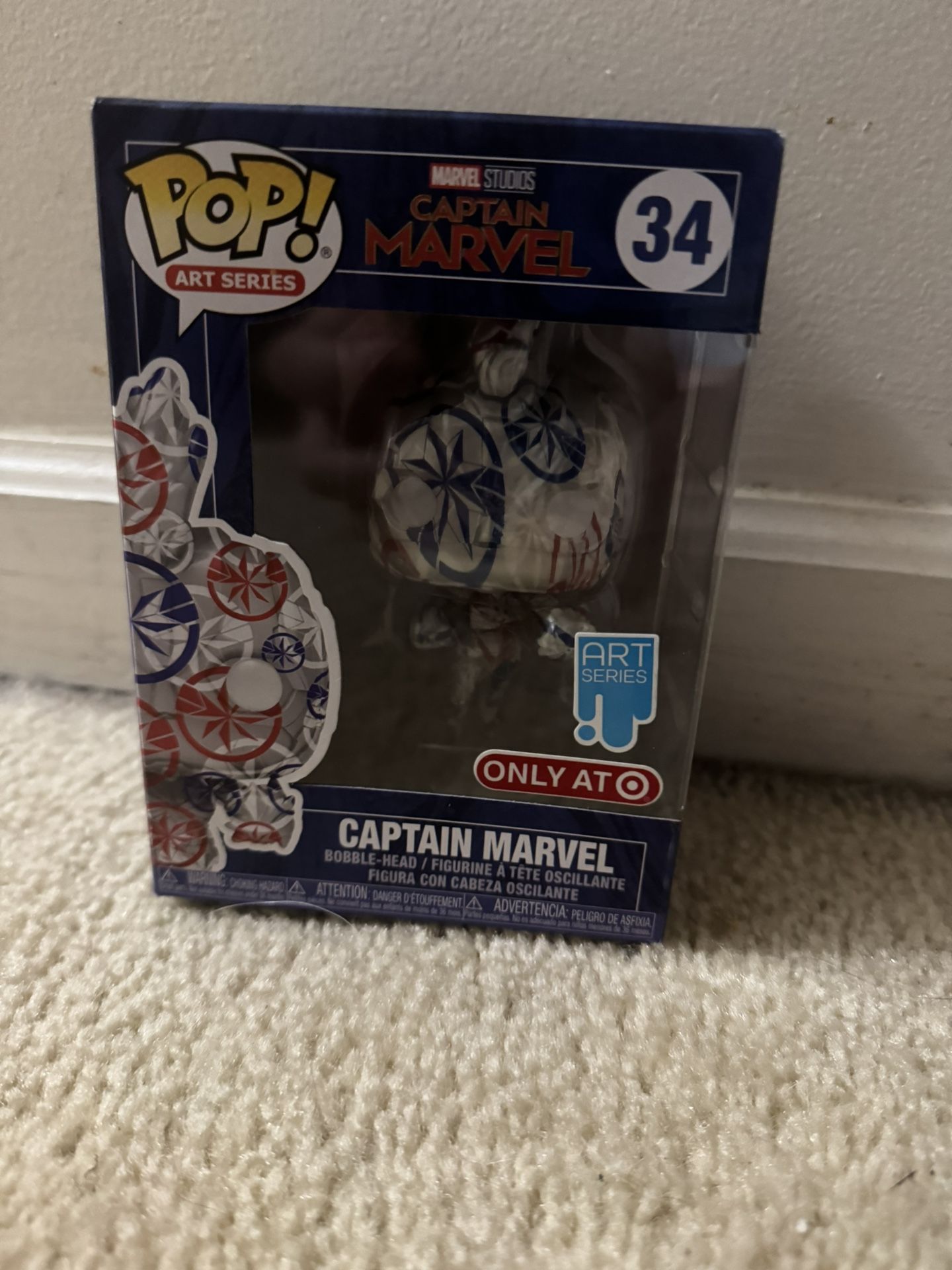 Marvel Studios MCU Captain Marvel Avengers Art Series Target Exclusive Funko Pop Vaulted/Retired