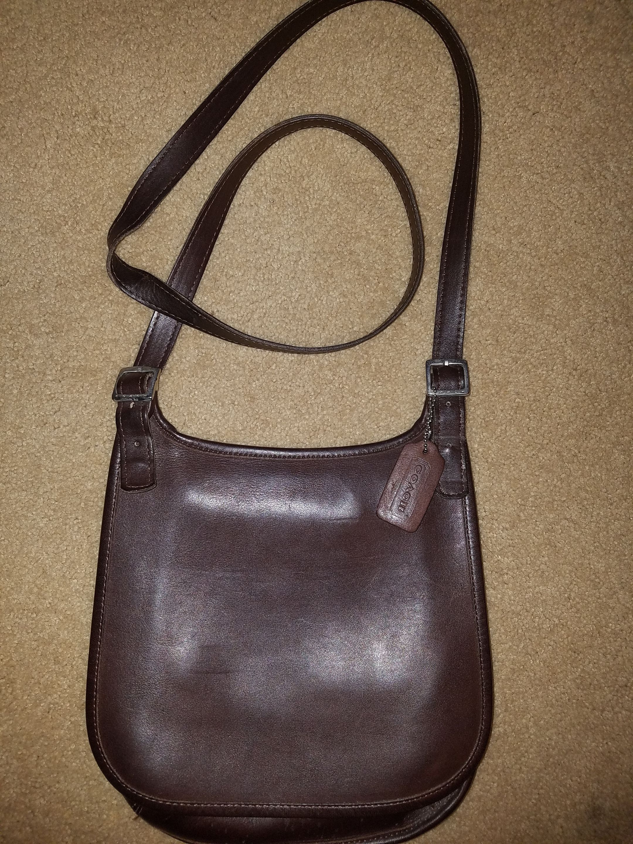 COACH ERGO Vintage Brown Leather HOBO SHOULDER BAG PURSE 9020