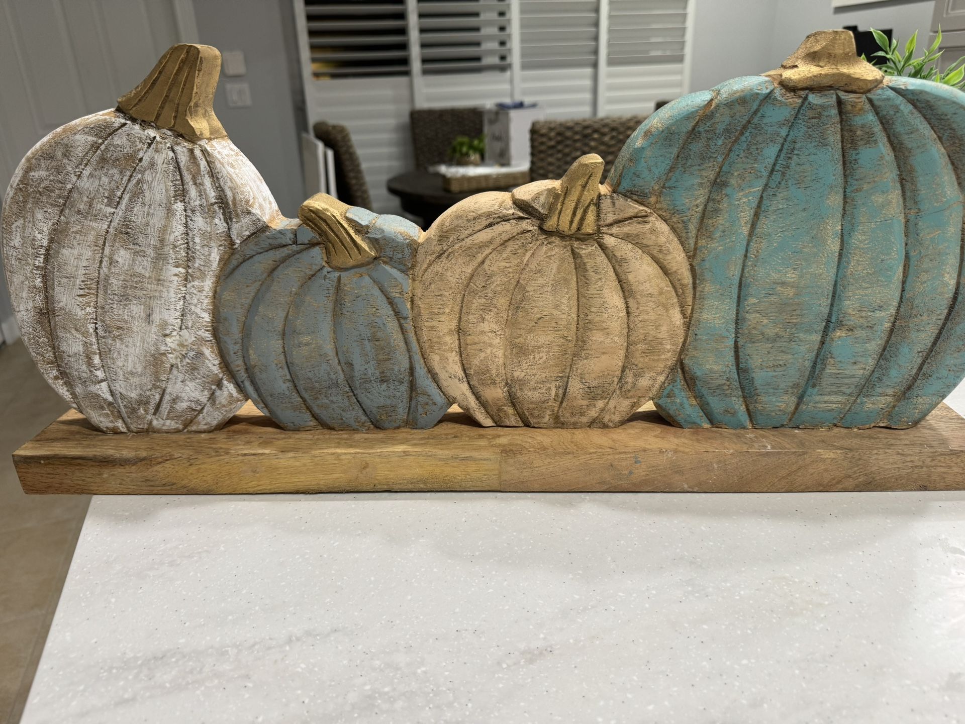 Pumpkin Wood Decoration