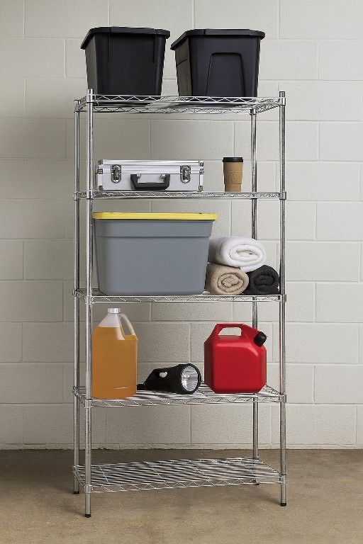 🧰🏗️Large Lot of Chrome Shelving Units – 30+ Available, Assembled & Ready to Go!