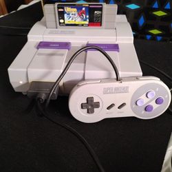 Super Nintendo Complete With 1 Game 