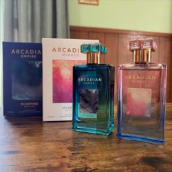Milestone Perfumes Arcadian Empire & Mirage Eau de Parfum EDP Perfume 3.4oz/100mL (x2) His & Her Duo