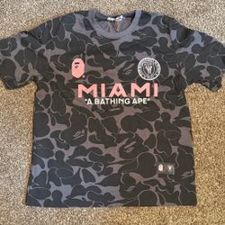 Black camo pink Bape jersey