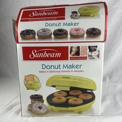 Sunbeam Donut Shaped Donut Maker Sunny Yellow