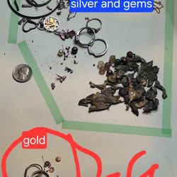 Scrap Gold 10-14k Gold, SILVER, AND Gemstones