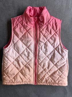 Girls pink vest