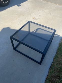 Metal and Glass Coffee Table