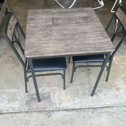 Wooden Table & Chair Set 