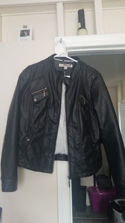 black lether jacket Size L